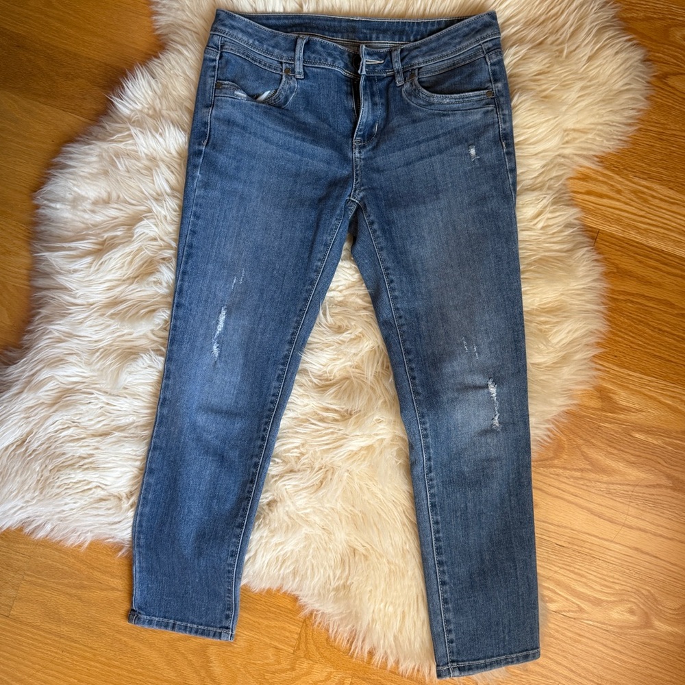 Vera Wang Classic Blue Women's Skinny Capri Jeans